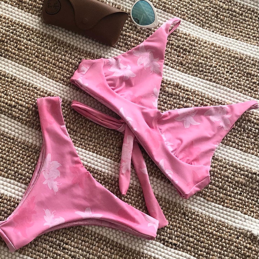 Tropicious" Vacay Bottom in Pink Lilly